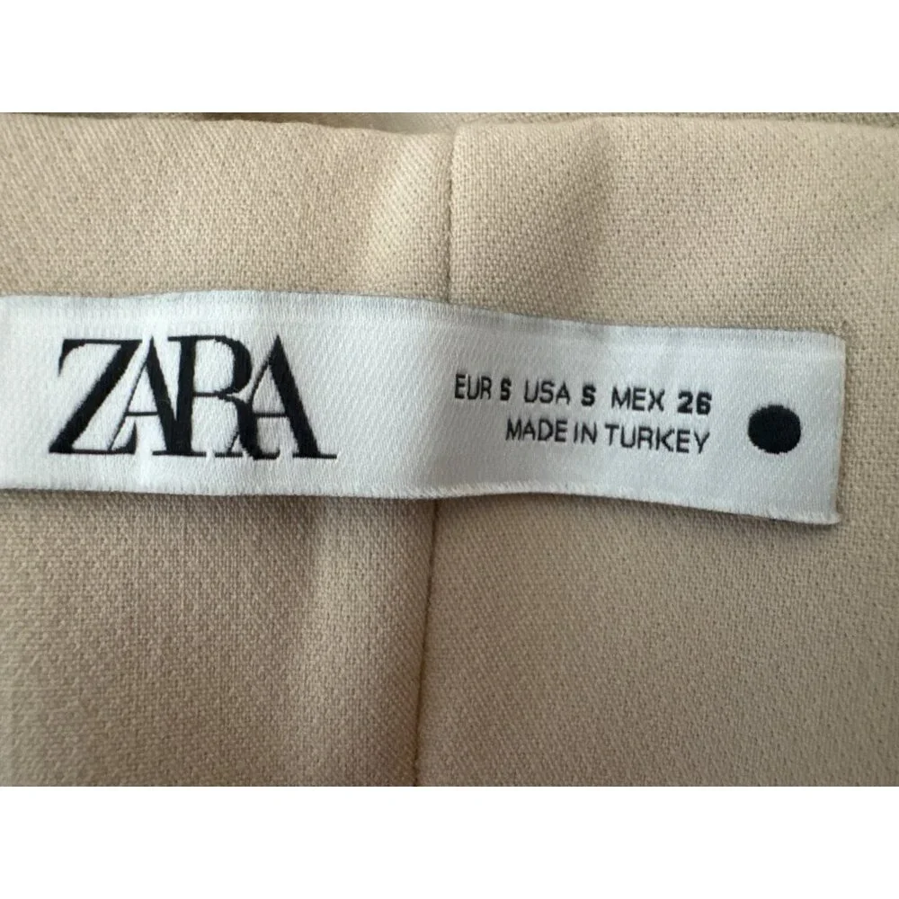 2/$30 ZARA Size 26 Womens Beige Wide-Leg Culottes